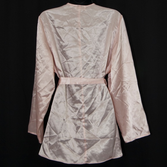 Vintage Victorias Secret Robe Lace Trim L 1611X - Picture 2 of 4